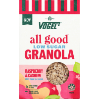 All Good Raspberry & Cashew Low Sugar Granola (400g)