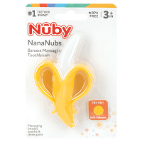 Nana Nubs Banana Massaging Toothbrush 3+ Months (1pk)