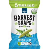 Harvest Snaps Original Salted Baked Pea Crisps Snackpack (5 x 18g)
