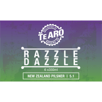 Razzle Dazzle New Zealand Pilsner Cans (6 x 330ml)