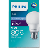 LED Cool Daylight 9W 806 Lumen Bayonet Bulb (1pk)