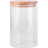 Glass Jar With Bamboo Lid 1l (1ea)