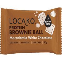 Low Sugar Keto Macadamia White Chocolate Protein Brownie Ball (30g)