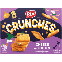 Crunches Cheese & Onion Flavoured Crackers (160g)
