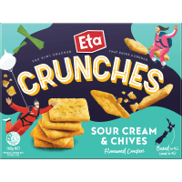 Crunches Sour Cream & Chives Flavoured Crackers (160g)