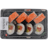 Jumbo Fresh Salmon Avocado Cream Cheese Sushi (8pk)