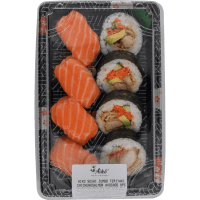 Jumbo Teriyaki Chicken & Salmon Avocado Sushi (8pk)