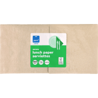 Brown Lunch Paper Serviettes (200pk)