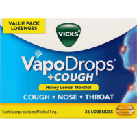 VapoDrops Honey Lemon Menthol Lozenges (36pk)