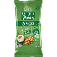 Grain Waves Sour Cream & Chives Wholegrain Chips Multipack (6 x 18g)