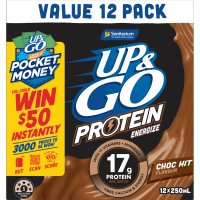 Protein Energize Choc Hit Flavour Liquid Breakfast (12 x 250ml)