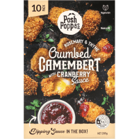 Rosemary & Thyme Crumbed Camembert With Cranberry Sauce (285g)