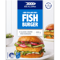 Hoki Burger Classic Crumb Fish Burgers (4 x 115g)