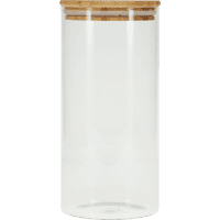 Glass Canister With Bamboo Lid 1.25L (1pk)