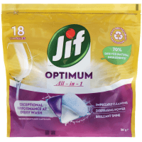 Optimum All In 1 Regular Machine Dishwash Capsules (18pk)