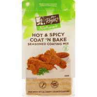 Naturals Hot & Spicy Coat 'N Bake Seasoned Coating Mix (225g)