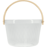Round Metal Basket with Bamboo Handle (1pk)