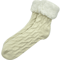 Winter Adults Slipper Sock With Sherpa (1pk)