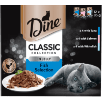 Classic Collection Fish Selection In Jelly Cat Food (12 X 85g)