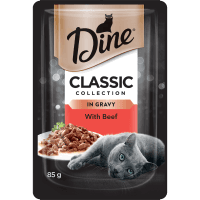 Classic Collection Beef Chunks In Gravy Wet Cat Food (85g)