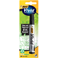 Eco Vivid Fine Black Permanent Marker (1pk)