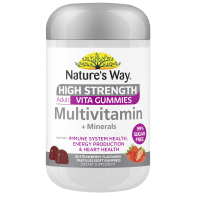 High Strength Multivitamin + Minerals Strawberry Flavoured Adult Vita Gummies (65pk)