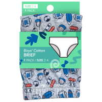 Boys' Cotton Brief Size 2-4 (1pk)