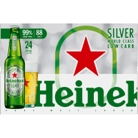 Silver Low Carb Lager Bottles (24 x 330ml)