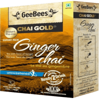 Chai Gold Ginger Unsweetened Instant Pre-Mix Chai Tea (10 x 14g)