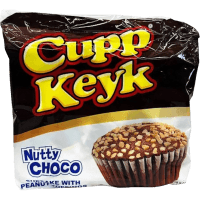 Cupp Keyk Nutty Choco Cupcake With Peanut Toppings (10 x 33g)