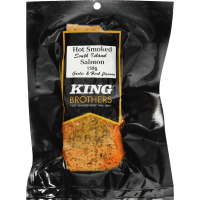 Garlic & Herb Hot Smoked Salmon (150g)