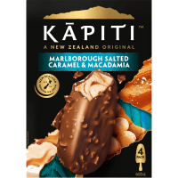 Marlborough Salted Caramel & Macadamia Ice Cream (4 x 100ml)