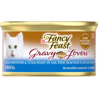 Adult Gravy Lovers Ocean Whitefish & Tuna Feast Seafood Flavor Gravy Wet Cat Food (85g)