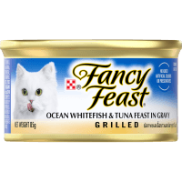 Adult Grilled Ocean Whitefish & Tuna Feast Gravy Wet Cat Food (85g)