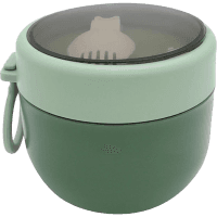 Chilled Out Stainless Steel Double Walled Food Flask With Spork (1pk)