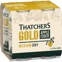 Gold Medium Dry Apple Cider (4 x 375ml)