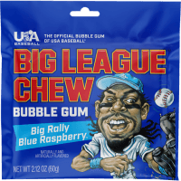 Big Rally Blue Raspberry Bubble Gum (60g)