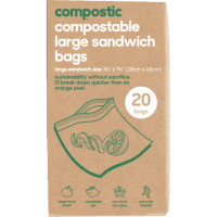 Home Compostable Large Sandwich Bags (20pk)