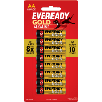 Alkaline AA Gold Batteries (8pk)