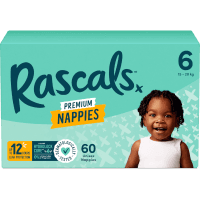 Premium Nappies Unisex Size 6 15-20kg Junior (60pk)