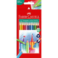 Triangular Colour Pencils Assorted (box 12) (1pk)