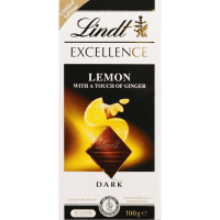 Excellence Lemon With Touch Of Ginger Dark Chocolate Block (100g)