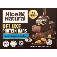 Cookies & Cream Dark Choc Deluxe Protein Bar (5 x 40g)