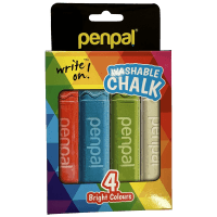 Write On Washable Jumbo Chalk (4pk)