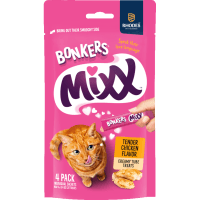 Mixx Wet Lickable Tube Tender Chicken Flavored Cat Treats (4 x 12g)