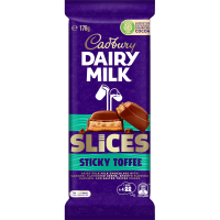Slices Sticky Toffee Chocolate Block (178g)