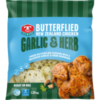 Garlic & Herb Butterflied New Zealand Chicken (1.35kg)