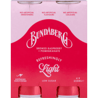 Refreshingly Light Raspberry & Pomegranate Soft Drink (4 x 250ml)