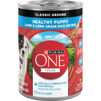 +Plus Healthy Puppy Classic Ground Lamb & Long Grain Rice Entrée Wet Dog Food (368g)