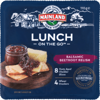Lunch On the Go Balsamic Beetroot Relish Cheese with Wheat Crackers (110g)